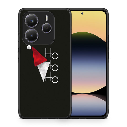 Θήκη Xiaomi Redmi Note 14 5G Minimal Christmas από τη Smartfits με σχέδιο στο πίσω μέρος και μαύρο περίβλημα | Xiaomi Redmi Note 14 5G Minimal Christmas case with colorful back and black bezels