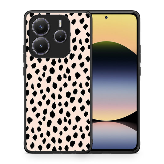 Θήκη Xiaomi Redmi Note 14 5G New Polka Dots από τη Smartfits με σχέδιο στο πίσω μέρος και μαύρο περίβλημα | Xiaomi Redmi Note 14 5G New Polka Dots case with colorful back and black bezels