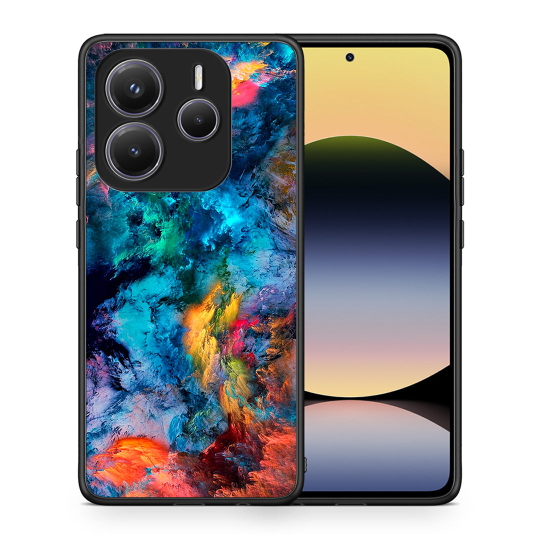 Θήκη Xiaomi Redmi Note 14 5G Crayola Paint από τη Smartfits με σχέδιο στο πίσω μέρος και μαύρο περίβλημα | Xiaomi Redmi Note 14 5G Crayola Paint case with colorful back and black bezels