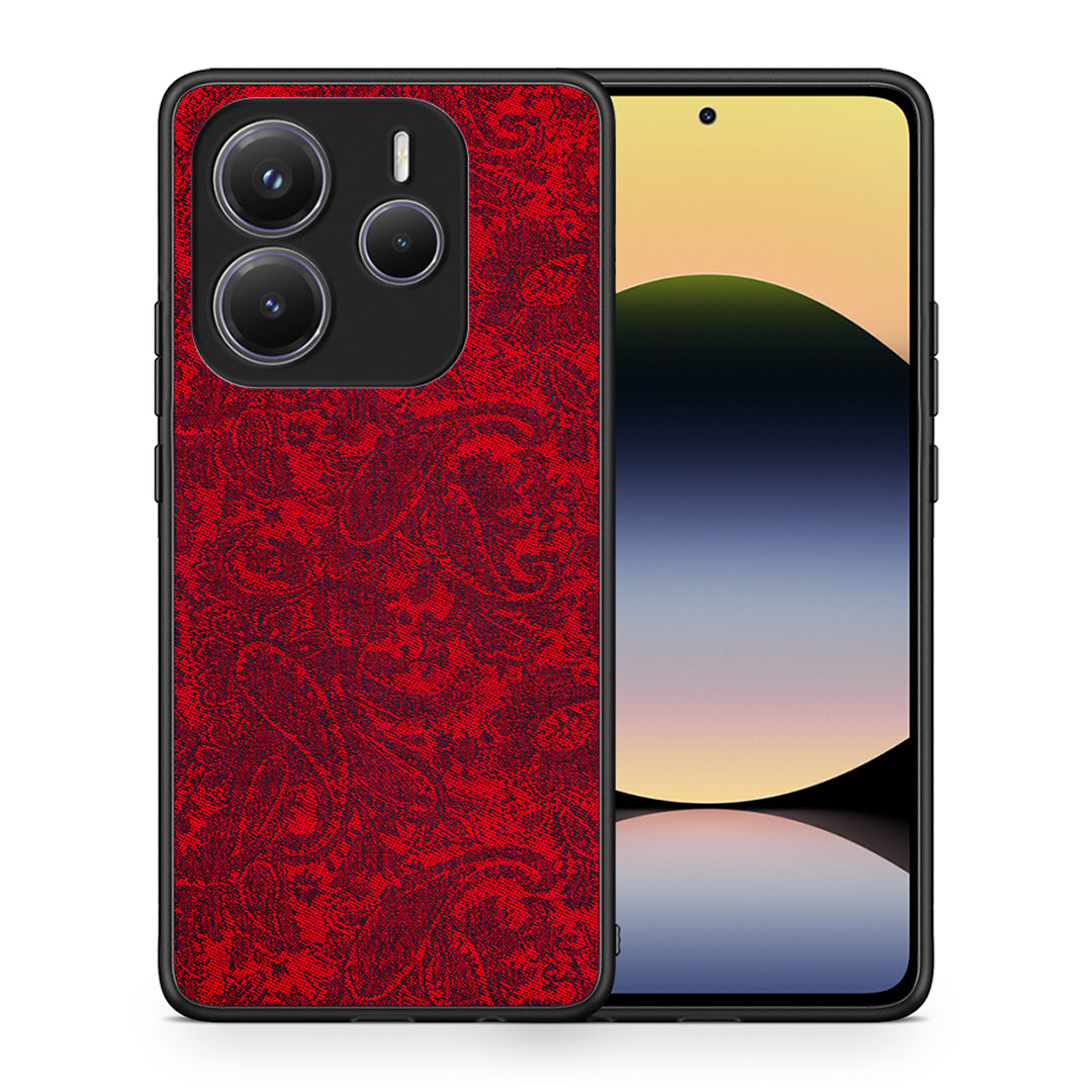 Θήκη Xiaomi Redmi Note 14 5G Paisley Cashmere από τη Smartfits με σχέδιο στο πίσω μέρος και μαύρο περίβλημα | Xiaomi Redmi Note 14 5G Paisley Cashmere case with colorful back and black bezels