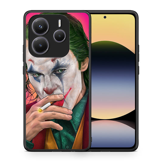 Θήκη Xiaomi Redmi Note 14 5G JokesOnU PopArt από τη Smartfits με σχέδιο στο πίσω μέρος και μαύρο περίβλημα | Xiaomi Redmi Note 14 5G JokesOnU PopArt case with colorful back and black bezels