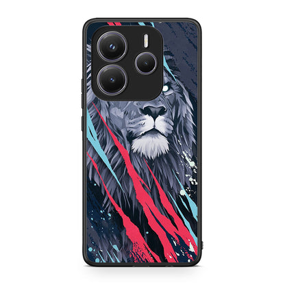 4 - Xiaomi Redmi Note 14 5G Lion Designer PopArt case, cover, bumper