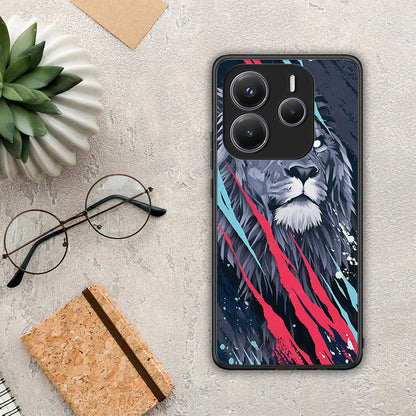 PopArt Lion Designer - Xiaomi Redmi Note 14 5G θήκη