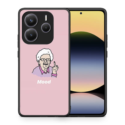 Θήκη Xiaomi Redmi Note 14 5G Mood PopArt από τη Smartfits με σχέδιο στο πίσω μέρος και μαύρο περίβλημα | Xiaomi Redmi Note 14 5G Mood PopArt case with colorful back and black bezels