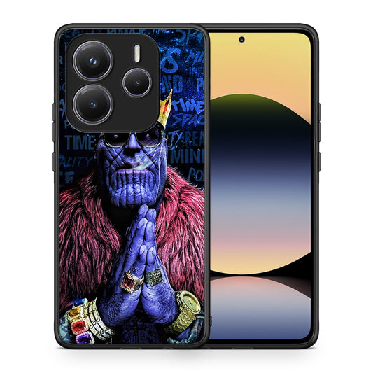 Θήκη Xiaomi Redmi Note 14 5G Thanos PopArt από τη Smartfits με σχέδιο στο πίσω μέρος και μαύρο περίβλημα | Xiaomi Redmi Note 14 5G Thanos PopArt case with colorful back and black bezels