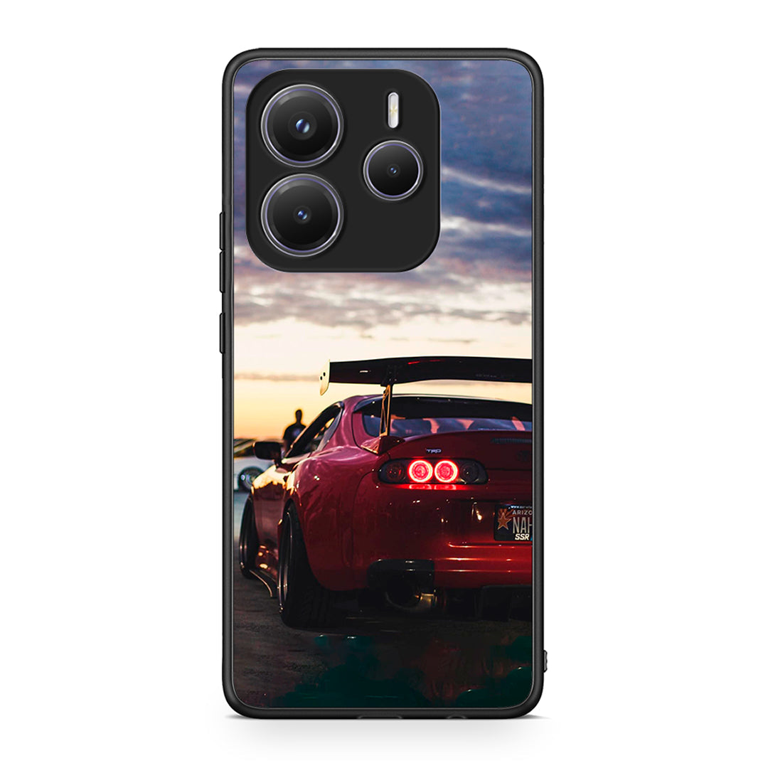 Xiaomi Redmi Note 14 5G Racing Supra θήκη από τη Smartfits με σχέδιο στο πίσω μέρος και μαύρο περίβλημα | Smartphone case with colorful back and black bezels by Smartfits