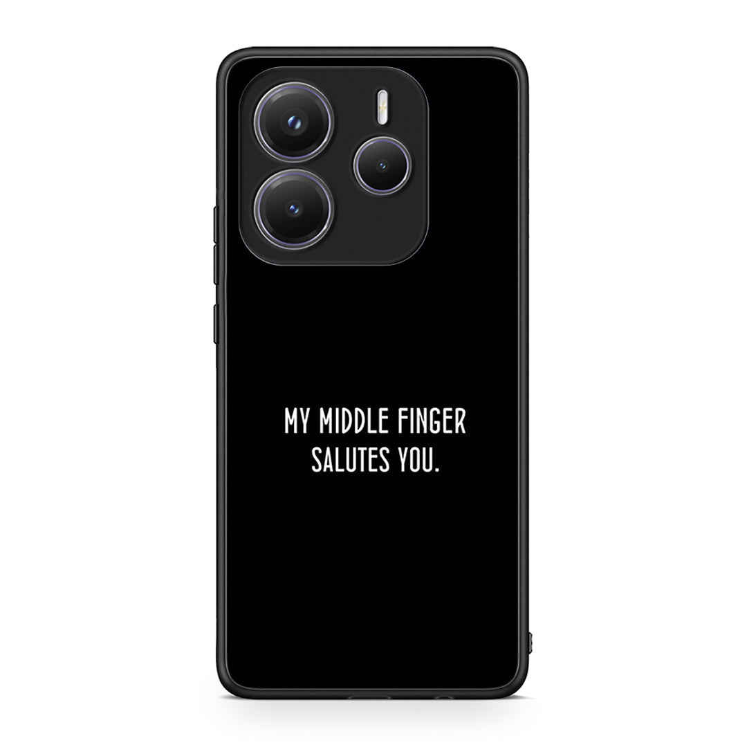 Xiaomi Redmi Note 14 5G Salute θήκη από τη Smartfits με σχέδιο στο πίσω μέρος και μαύρο περίβλημα | Smartphone case with colorful back and black bezels by Smartfits
