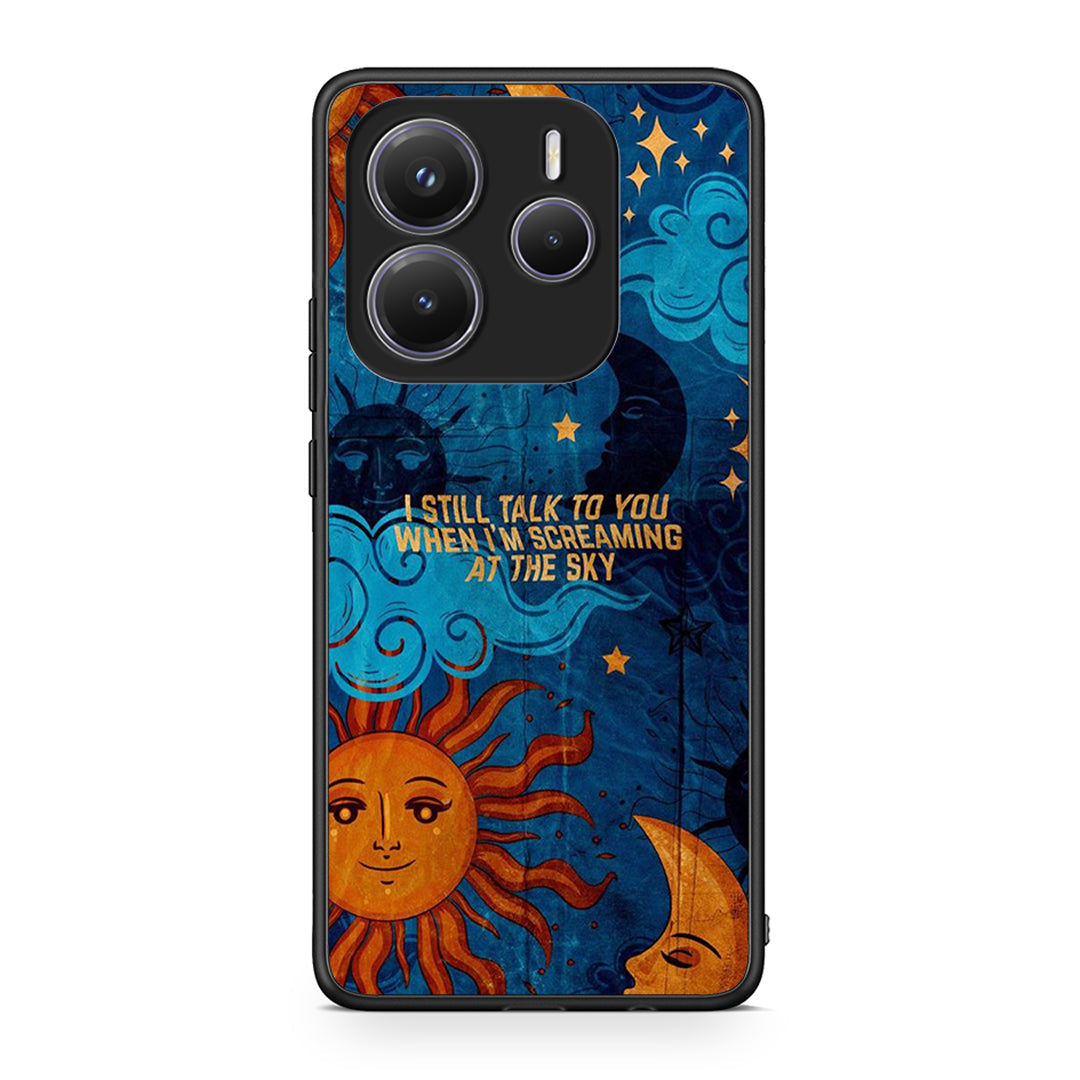 Xiaomi Redmi Note 14 5G Screaming Sky θήκη από τη Smartfits με σχέδιο στο πίσω μέρος και μαύρο περίβλημα | Smartphone case with colorful back and black bezels by Smartfits
