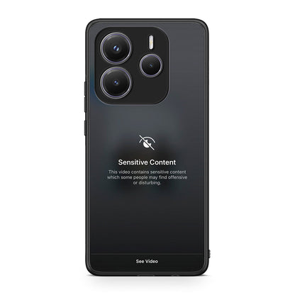 Xiaomi Redmi Note 14 5G Sensitive Content θήκη από τη Smartfits με σχέδιο στο πίσω μέρος και μαύρο περίβλημα | Smartphone case with colorful back and black bezels by Smartfits