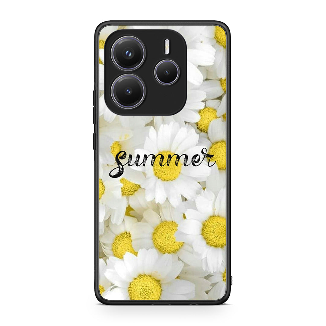 Xiaomi Redmi Note 14 5G Summer Daisies Θήκη από τη Smartfits με σχέδιο στο πίσω μέρος και μαύρο περίβλημα | Smartphone case with colorful back and black bezels by Smartfits