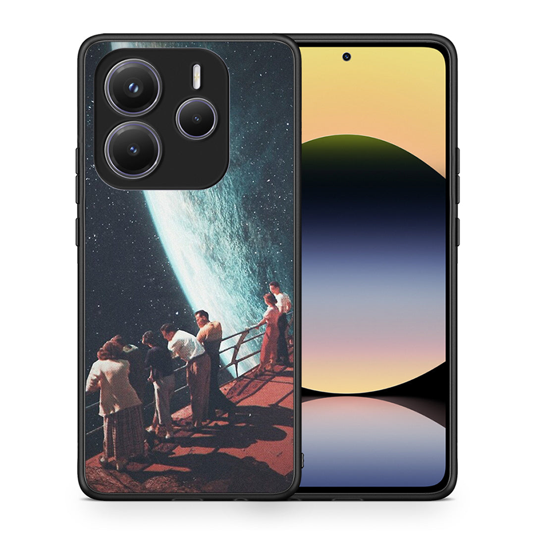 Θήκη Xiaomi Redmi Note 14 5G Surreal View από τη Smartfits με σχέδιο στο πίσω μέρος και μαύρο περίβλημα | Xiaomi Redmi Note 14 5G Surreal View case with colorful back and black bezels