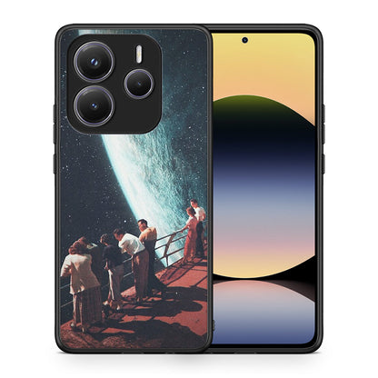 Θήκη Xiaomi Redmi Note 14 5G Surreal View από τη Smartfits με σχέδιο στο πίσω μέρος και μαύρο περίβλημα | Xiaomi Redmi Note 14 5G Surreal View case with colorful back and black bezels