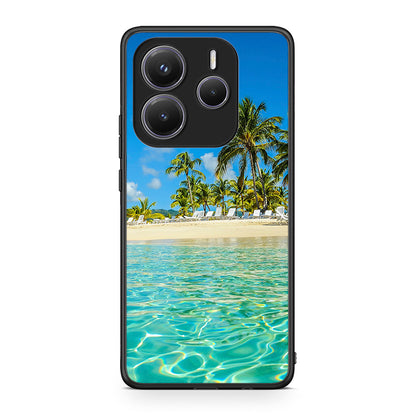 Xiaomi Redmi Note 14 5G Tropical Vibes Θήκη από τη Smartfits με σχέδιο στο πίσω μέρος και μαύρο περίβλημα | Smartphone case with colorful back and black bezels by Smartfits