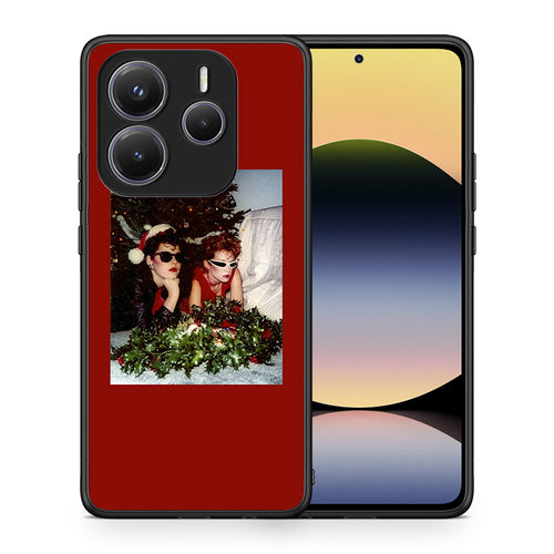 Θήκη Xiaomi Redmi Note 14 5G Waiting For Xmas από τη Smartfits με σχέδιο στο πίσω μέρος και μαύρο περίβλημα | Xiaomi Redmi Note 14 5G Waiting For Xmas case with colorful back and black bezels