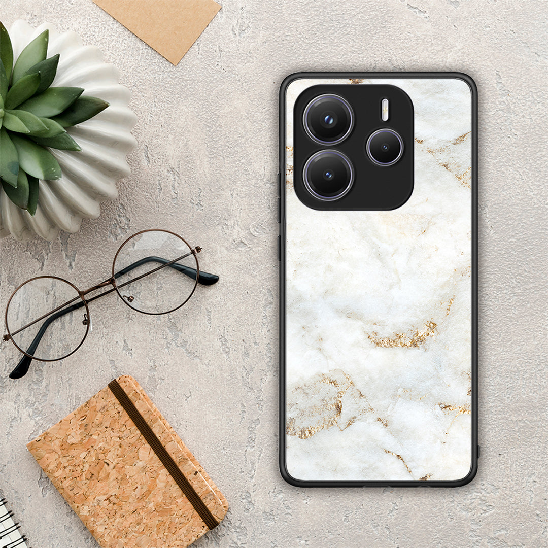 White Gold Marble - Xiaomi Redmi Note 14 5G θήκη