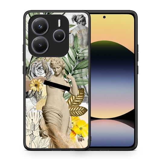 Θήκη Xiaomi Redmi Note 14 5G Woman Statue από τη Smartfits με σχέδιο στο πίσω μέρος και μαύρο περίβλημα | Xiaomi Redmi Note 14 5G Woman Statue case with colorful back and black bezels