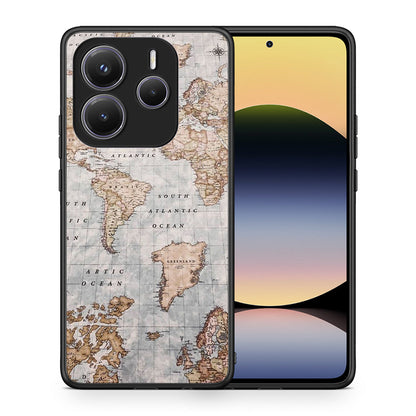 World Map - Xiaomi Redmi Note 14 5G θήκη