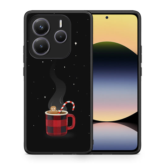 Θήκη Xiaomi Redmi Note 14 5G Xmas Bathing από τη Smartfits με σχέδιο στο πίσω μέρος και μαύρο περίβλημα | Xiaomi Redmi Note 14 5G Xmas Bathing case with colorful back and black bezels