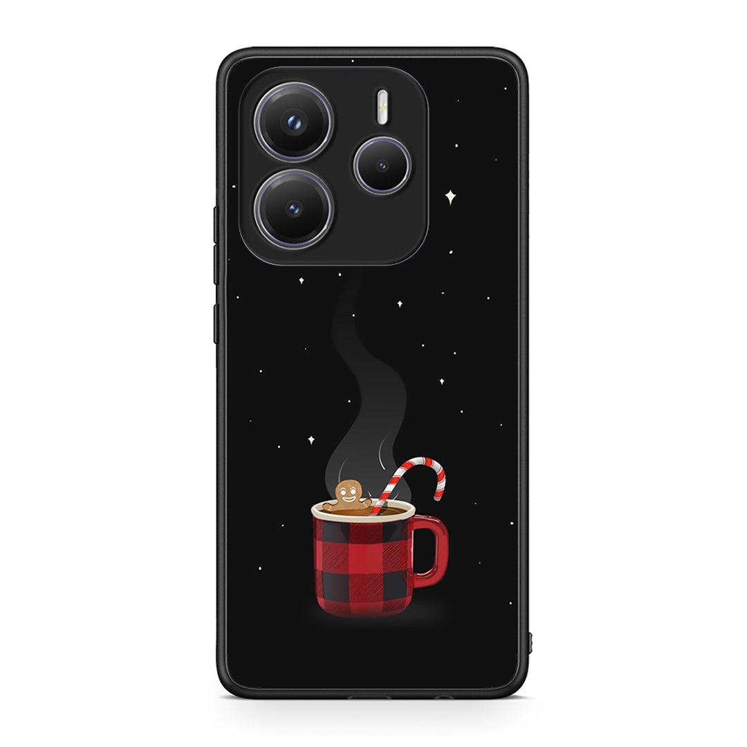 Xiaomi Redmi Note 14 5G Xmas Bathing θήκη από τη Smartfits με σχέδιο στο πίσω μέρος και μαύρο περίβλημα | Smartphone case with colorful back and black bezels by Smartfits