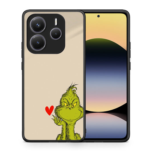 Θήκη Xiaomi Redmi Note 14 5G Xmas Grinch από τη Smartfits με σχέδιο στο πίσω μέρος και μαύρο περίβλημα | Xiaomi Redmi Note 14 5G Xmas Grinch case with colorful back and black bezels