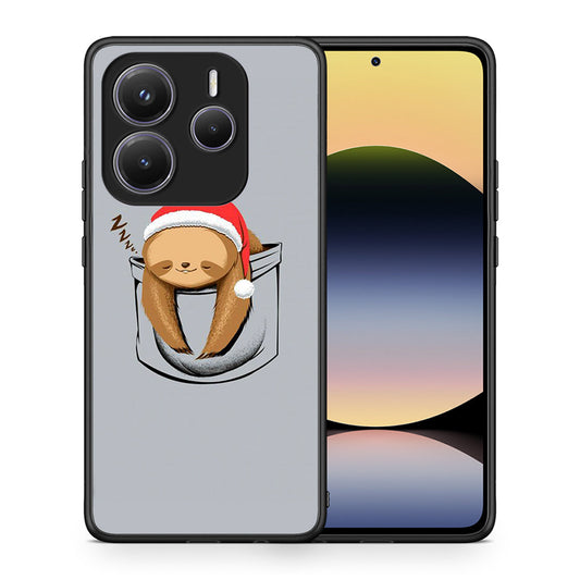 Θήκη Xiaomi Redmi Note 14 5G Xmas Zzzz από τη Smartfits με σχέδιο στο πίσω μέρος και μαύρο περίβλημα | Xiaomi Redmi Note 14 5G Xmas Zzzz case with colorful back and black bezels