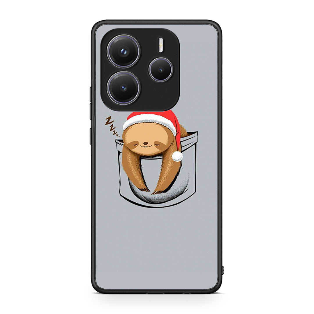 Xiaomi Redmi Note 14 5G Xmas Zzzz θήκη από τη Smartfits με σχέδιο στο πίσω μέρος και μαύρο περίβλημα | Smartphone case with colorful back and black bezels by Smartfits