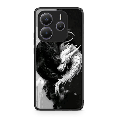Xiaomi Redmi Note 14 5G Yin Yang Θήκη από τη Smartfits με σχέδιο στο πίσω μέρος και μαύρο περίβλημα | Smartphone case with colorful back and black bezels by Smartfits
