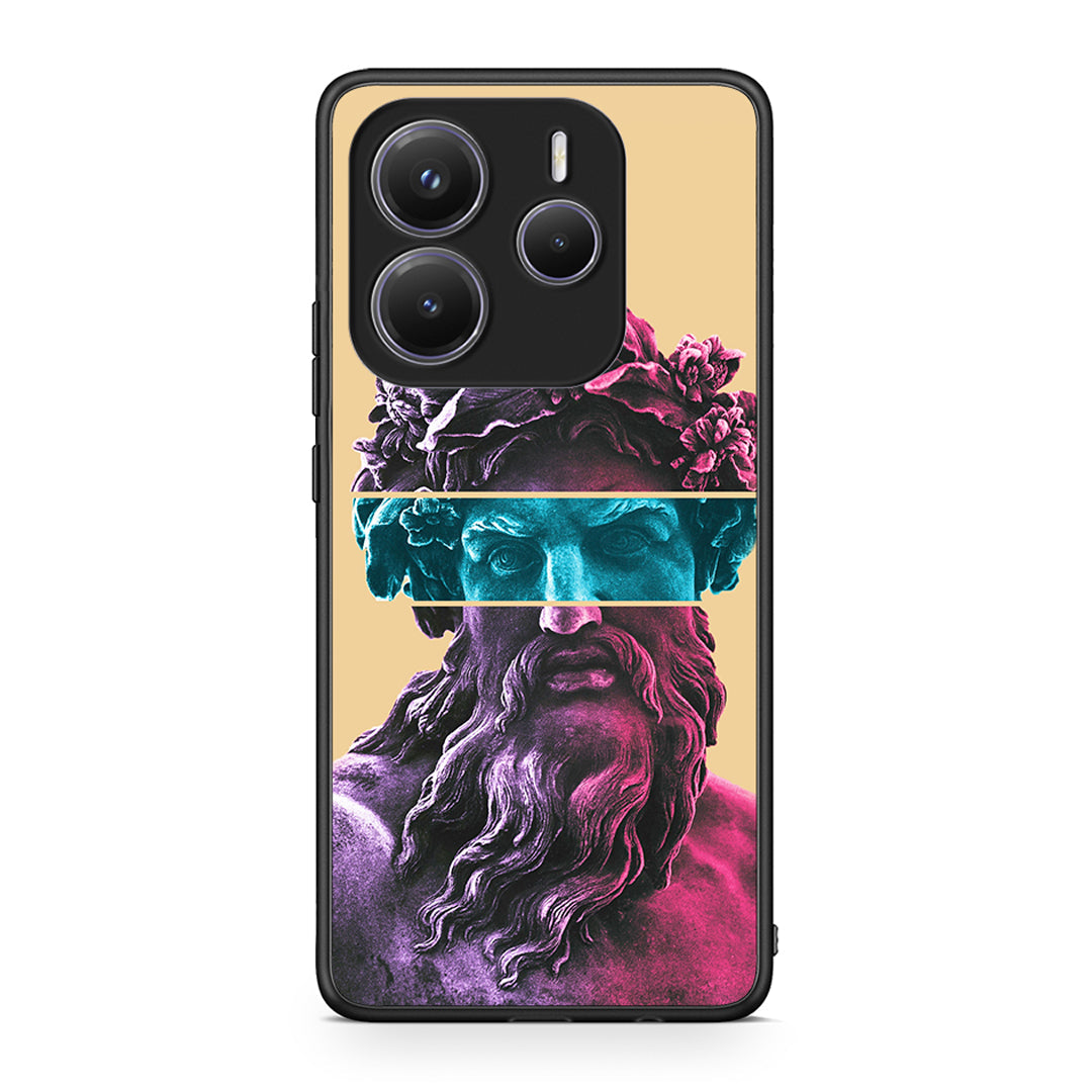 Xiaomi Redmi Note 14 5G Zeus Art Θήκη Αγίου Βαλεντίνου από τη Smartfits με σχέδιο στο πίσω μέρος και μαύρο περίβλημα | Smartphone case with colorful back and black bezels by Smartfits