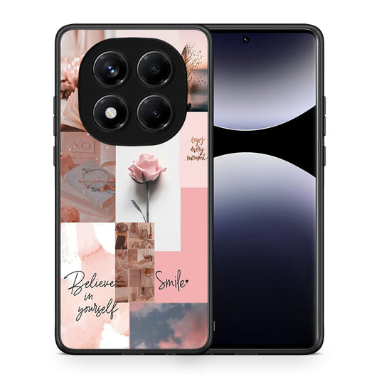 Θήκη Xiaomi Redmi Note 14 Pro 4G Aesthetic Collage από τη Smartfits με σχέδιο στο πίσω μέρος και μαύρο περίβλημα | Xiaomi Redmi Note 14 Pro 4G Aesthetic Collage case with colorful back and black bezels