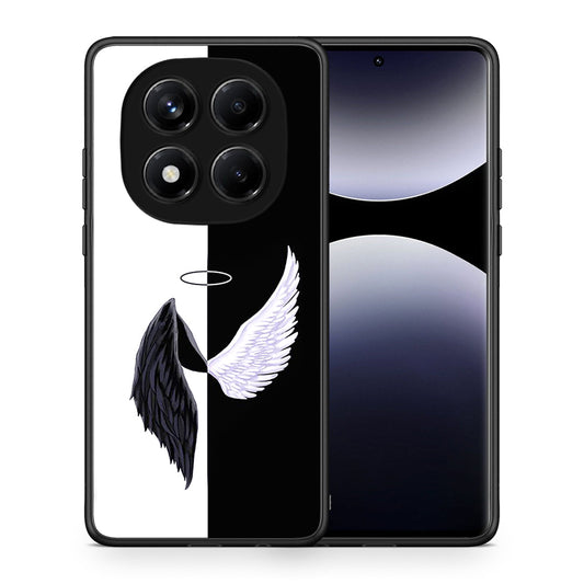 Θήκη Xiaomi Redmi Note 14 Pro 4G Angels Demons από τη Smartfits με σχέδιο στο πίσω μέρος και μαύρο περίβλημα | Xiaomi Redmi Note 14 Pro 4G Angels Demons case with colorful back and black bezels