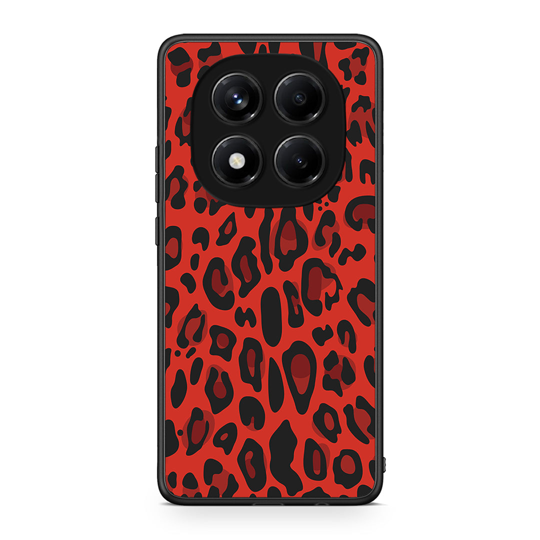 4 - Xiaomi Redmi Note 14 Pro 4G Red Leopard Animal case, cover, bumper