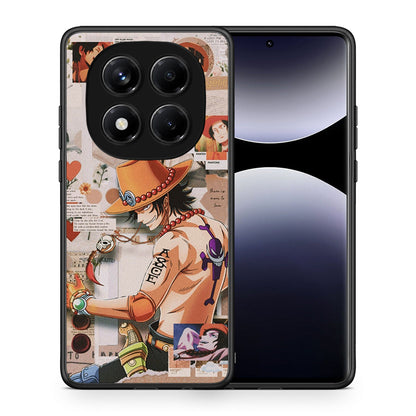 Θήκη Xiaomi Redmi Note 14 Pro 4G Anime Collage από τη Smartfits με σχέδιο στο πίσω μέρος και μαύρο περίβλημα | Xiaomi Redmi Note 14 Pro 4G Anime Collage case with colorful back and black bezels