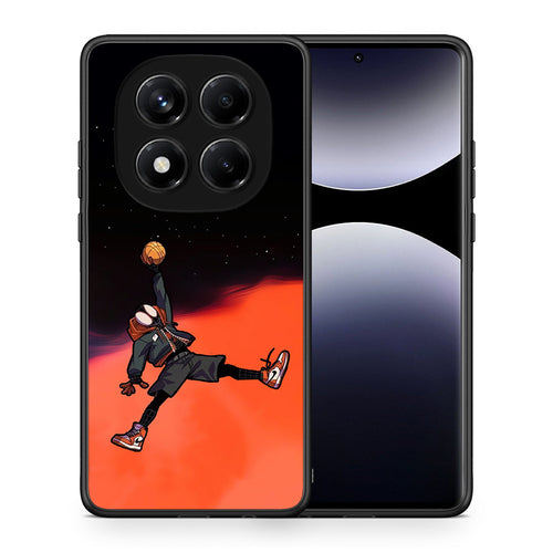 Θήκη Xiaomi Redmi Note 14 Pro 4G Basketball Hero από τη Smartfits με σχέδιο στο πίσω μέρος και μαύρο περίβλημα | Xiaomi Redmi Note 14 Pro 4G Basketball Hero case with colorful back and black bezels