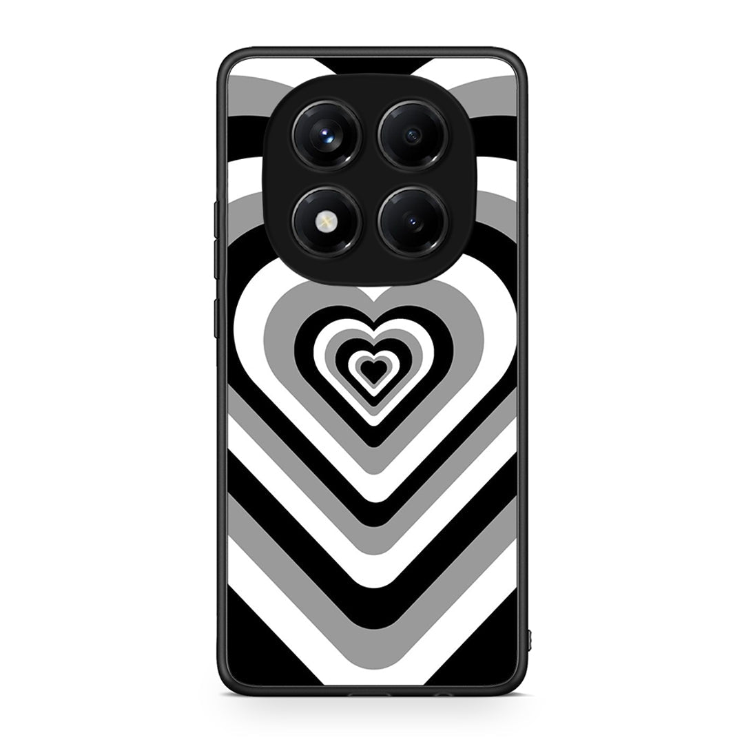 Xiaomi Redmi Note 14 Pro 4G Black Hearts θήκη από τη Smartfits με σχέδιο στο πίσω μέρος και μαύρο περίβλημα | Smartphone case with colorful back and black bezels by Smartfits
