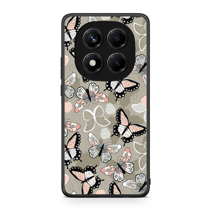 135 - Xiaomi Redmi Note 14 Pro 4G Butterflies Boho case, cover, bumper