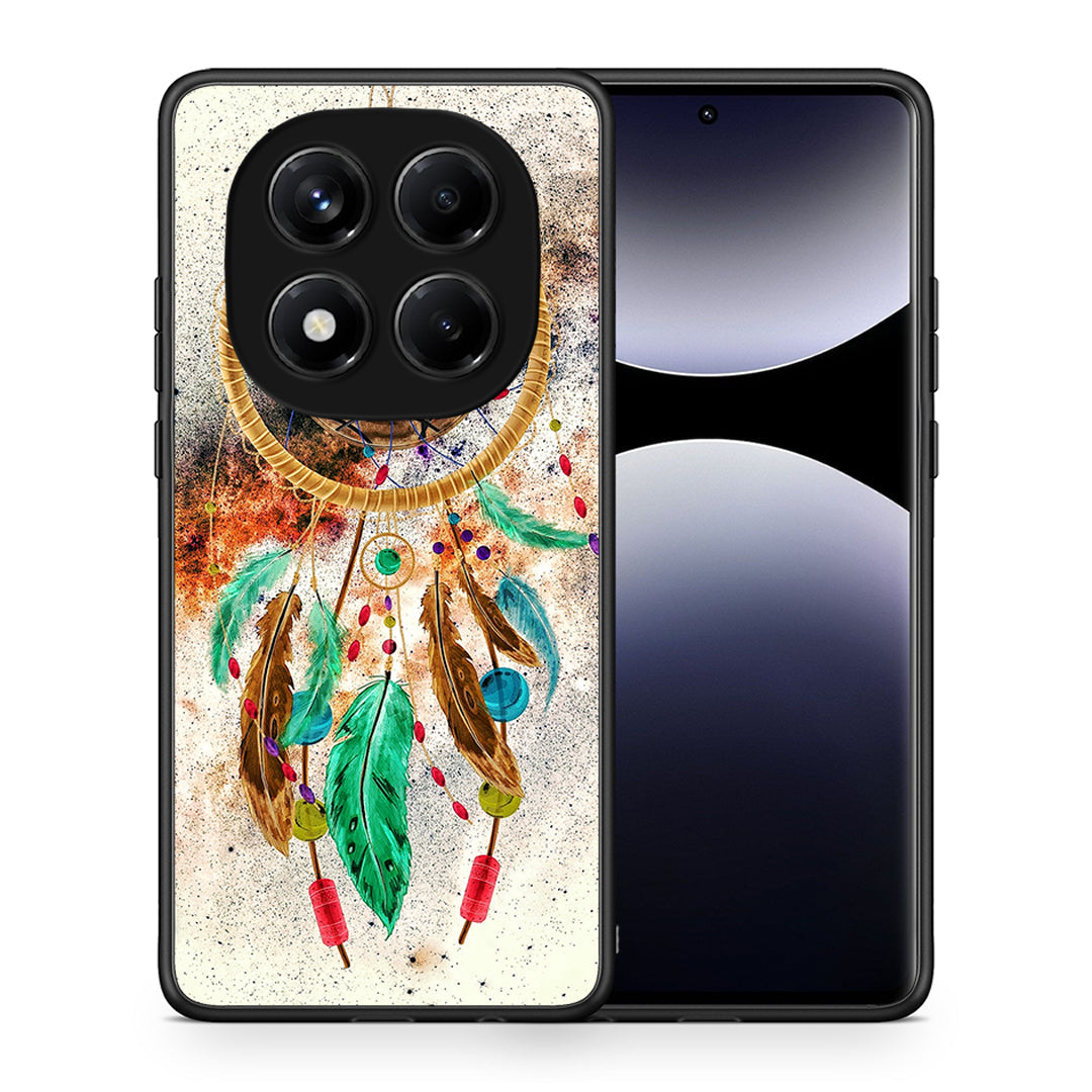 Θήκη Xiaomi Redmi Note 14 Pro 4G DreamCatcher Boho από τη Smartfits με σχέδιο στο πίσω μέρος και μαύρο περίβλημα | Xiaomi Redmi Note 14 Pro 4G DreamCatcher Boho case with colorful back and black bezels