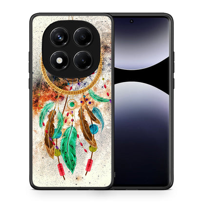 Θήκη Xiaomi Redmi Note 14 Pro 4G DreamCatcher Boho από τη Smartfits με σχέδιο στο πίσω μέρος και μαύρο περίβλημα | Xiaomi Redmi Note 14 Pro 4G DreamCatcher Boho case with colorful back and black bezels