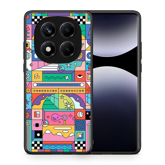 Θήκη Xiaomi Redmi Note 14 Pro 4G Bubbles Soap από τη Smartfits με σχέδιο στο πίσω μέρος και μαύρο περίβλημα | Xiaomi Redmi Note 14 Pro 4G Bubbles Soap case with colorful back and black bezels