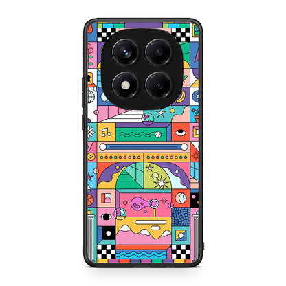 Xiaomi Redmi Note 14 Pro 4G Bubbles Soap θήκη από τη Smartfits με σχέδιο στο πίσω μέρος και μαύρο περίβλημα | Smartphone case with colorful back and black bezels by Smartfits