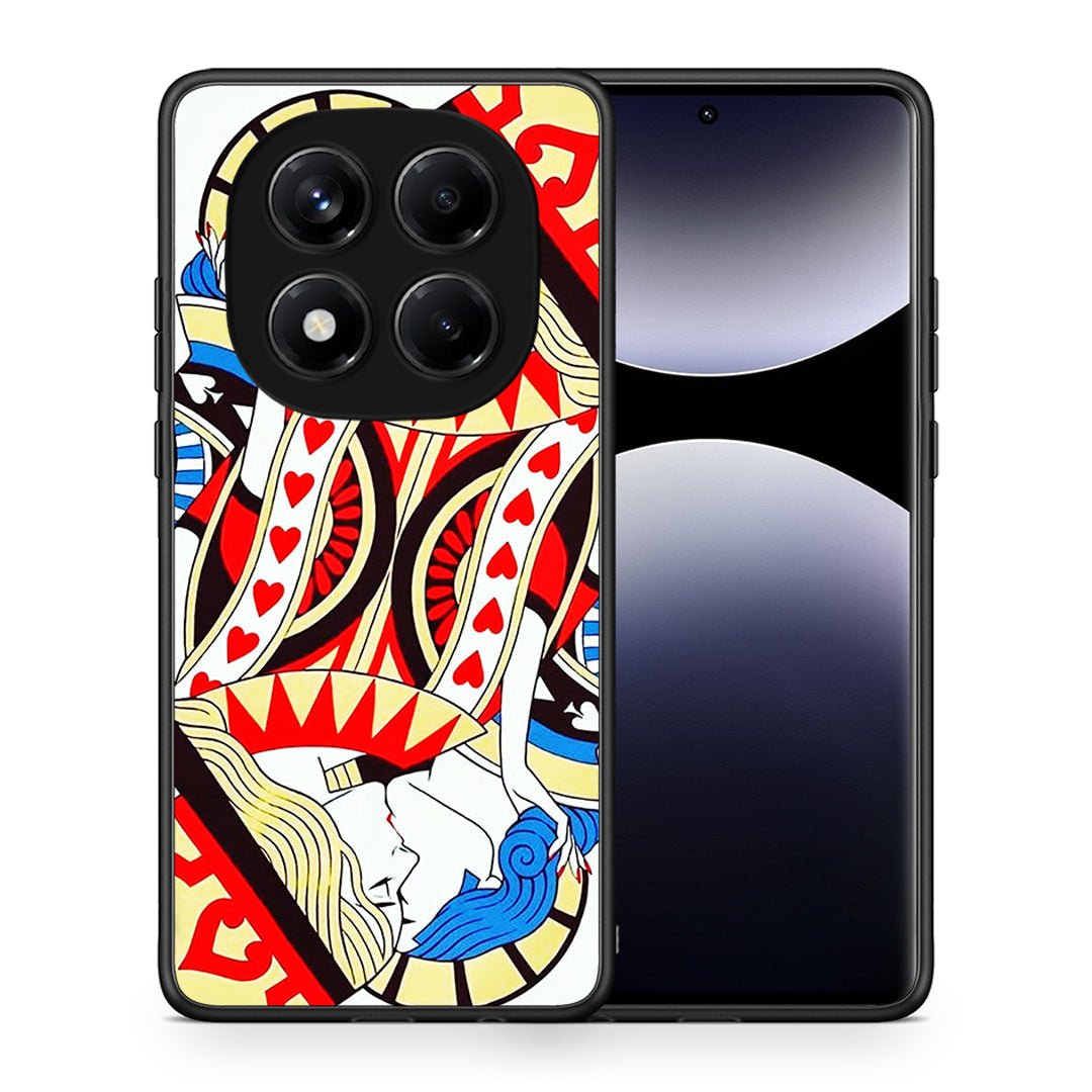 Θήκη Xiaomi Redmi Note 14 Pro 4G Card Love από τη Smartfits με σχέδιο στο πίσω μέρος και μαύρο περίβλημα | Xiaomi Redmi Note 14 Pro 4G Card Love case with colorful back and black bezels