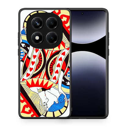 Θήκη Xiaomi Redmi Note 14 Pro 4G Card Love από τη Smartfits με σχέδιο στο πίσω μέρος και μαύρο περίβλημα | Xiaomi Redmi Note 14 Pro 4G Card Love case with colorful back and black bezels