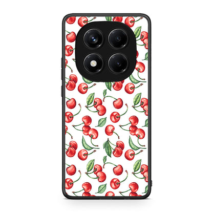 Xiaomi Redmi Note 14 Pro 4G Cherry Summer θήκη από τη Smartfits με σχέδιο στο πίσω μέρος και μαύρο περίβλημα | Smartphone case with colorful back and black bezels by Smartfits