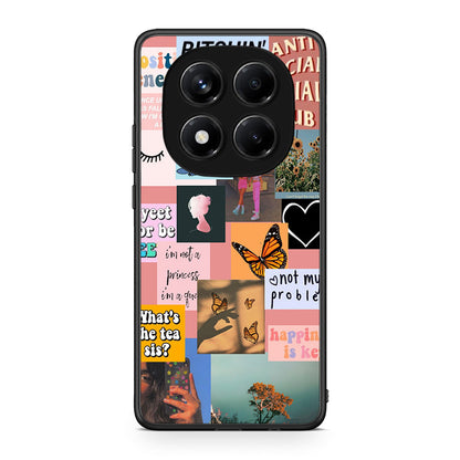 Xiaomi Redmi Note 14 Pro 4G Collage Bitchin Θήκη Αγίου Βαλεντίνου από τη Smartfits με σχέδιο στο πίσω μέρος και μαύρο περίβλημα | Smartphone case with colorful back and black bezels by Smartfits