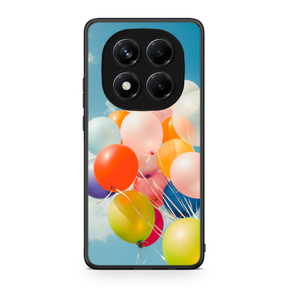 Xiaomi Redmi Note 14 Pro 4G Colorful Balloons θήκη από τη Smartfits με σχέδιο στο πίσω μέρος και μαύρο περίβλημα | Smartphone case with colorful back and black bezels by Smartfits