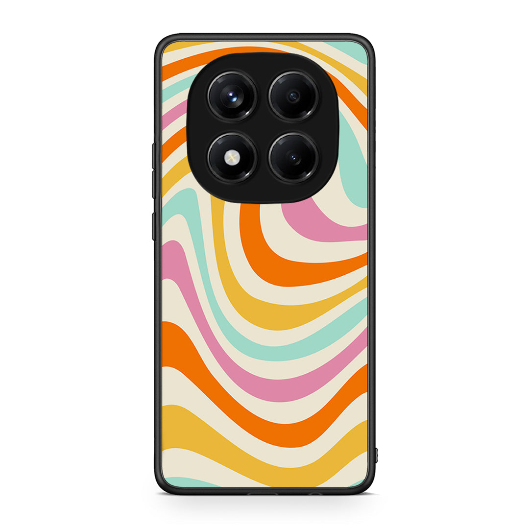 Xiaomi Redmi Note 14 Pro 4G Colourful Waves θήκη από τη Smartfits με σχέδιο στο πίσω μέρος και μαύρο περίβλημα | Smartphone case with colorful back and black bezels by Smartfits