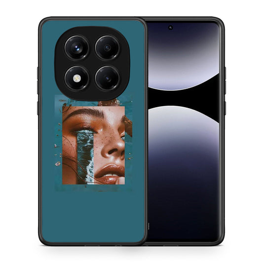 Θήκη Xiaomi Redmi Note 14 Pro 4G Cry An Ocean από τη Smartfits με σχέδιο στο πίσω μέρος και μαύρο περίβλημα | Xiaomi Redmi Note 14 Pro 4G Cry An Ocean case with colorful back and black bezels