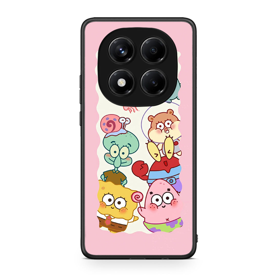 Xiaomi Redmi Note 14 Pro 4G Cute Companion θήκη από τη Smartfits με σχέδιο στο πίσω μέρος και μαύρο περίβλημα | Smartphone case with colorful back and black bezels by Smartfits