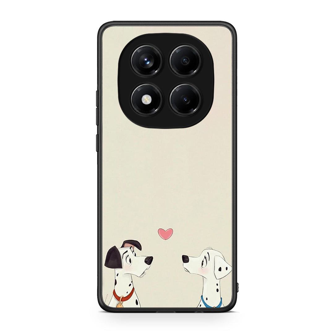Xiaomi Redmi Note 14 Pro 4G Dalmatians Love θήκη από τη Smartfits με σχέδιο στο πίσω μέρος και μαύρο περίβλημα | Smartphone case with colorful back and black bezels by Smartfits