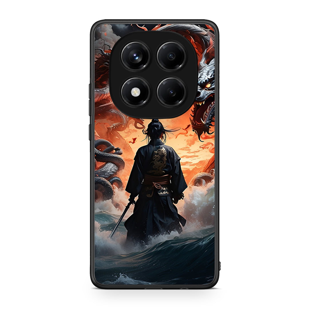 Xiaomi Redmi Note 14 Pro 4G Dragons Fight θήκη από τη Smartfits με σχέδιο στο πίσω μέρος και μαύρο περίβλημα | Smartphone case with colorful back and black bezels by Smartfits
