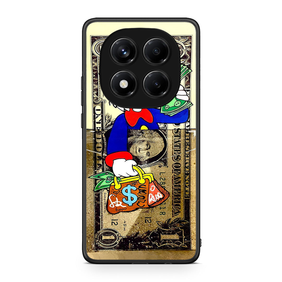 Xiaomi Redmi Note 14 Pro 4G Duck Money Θήκη από τη Smartfits με σχέδιο στο πίσω μέρος και μαύρο περίβλημα | Smartphone case with colorful back and black bezels by Smartfits